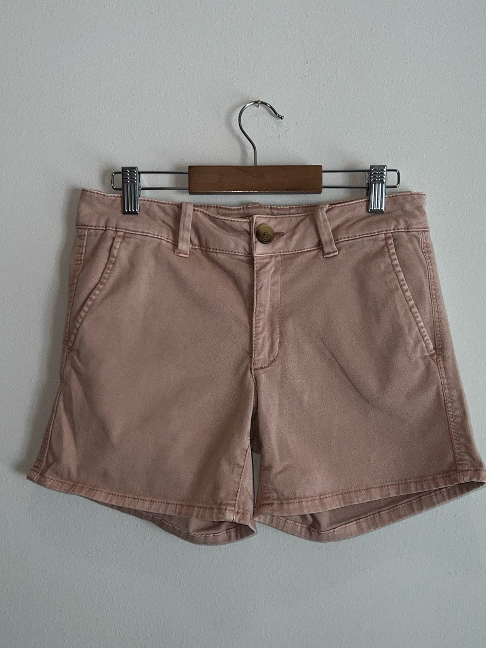 American Eagle Outfitters Women’s Twill Shorts Super Stretch Blush Pink Size 6